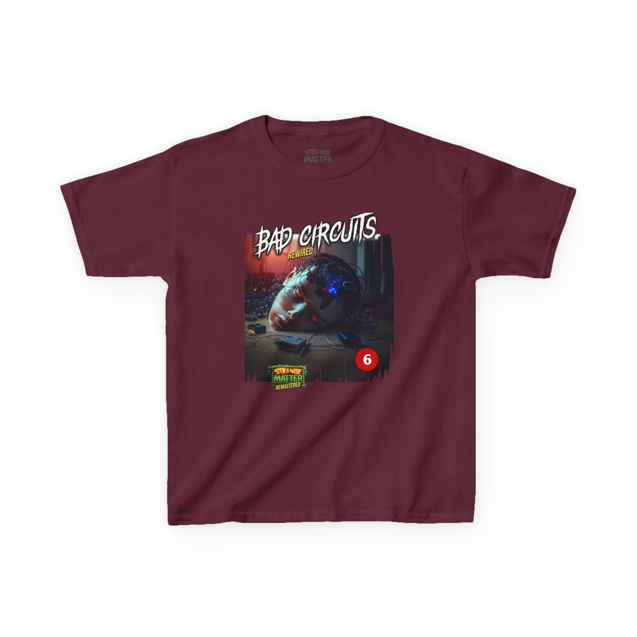 Kids Heavy Cotton Tee - Strange Matter: Bad Circuits - T-Shirt for YA horror and Action fans - Image 9