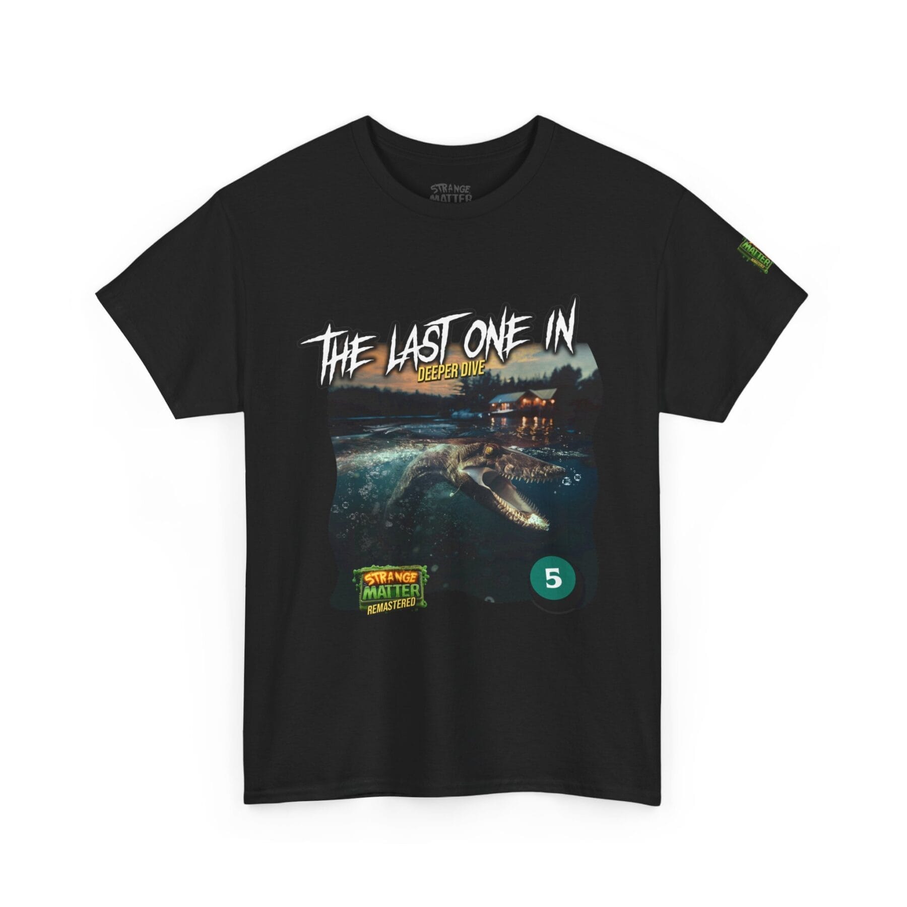 Adult Heavy Cotton Tee - Strange Matter: The Last One In - T-Shirt for YA horror and Action fans