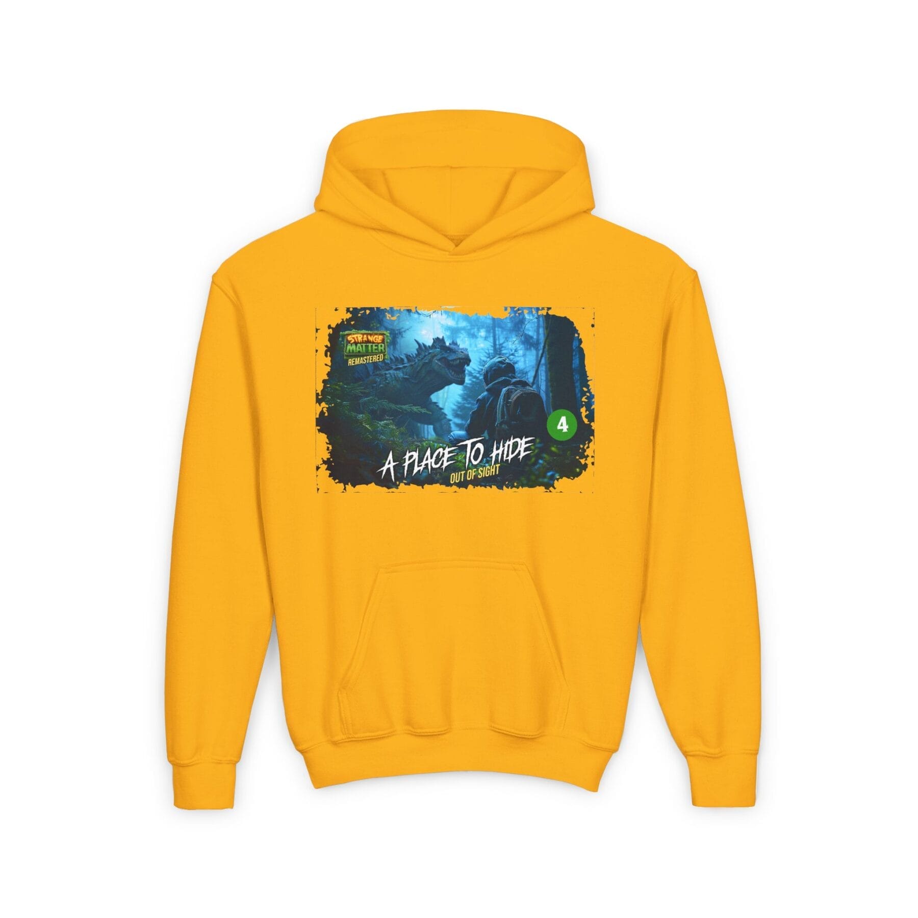 Kids Midweight Hoodie - Strange Matter: A Place to Hide - Perfect for YA horror fans - Image 9